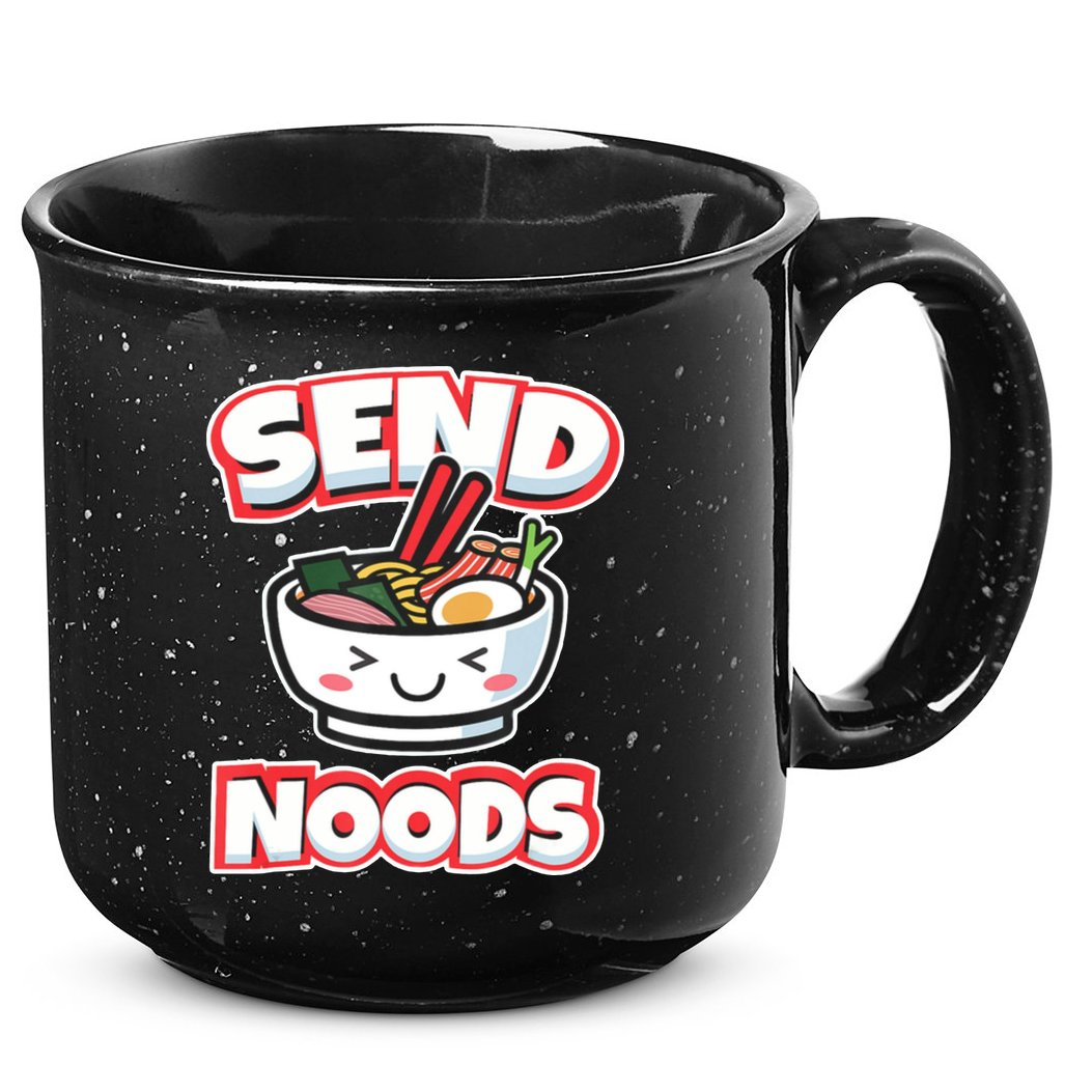 Send Noods Funny Japan Ramen Gift 15oz Campfire Ceramic Mug