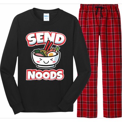 Send Noods Funny Japan Ramen Gift Long Sleeve Pajama Set