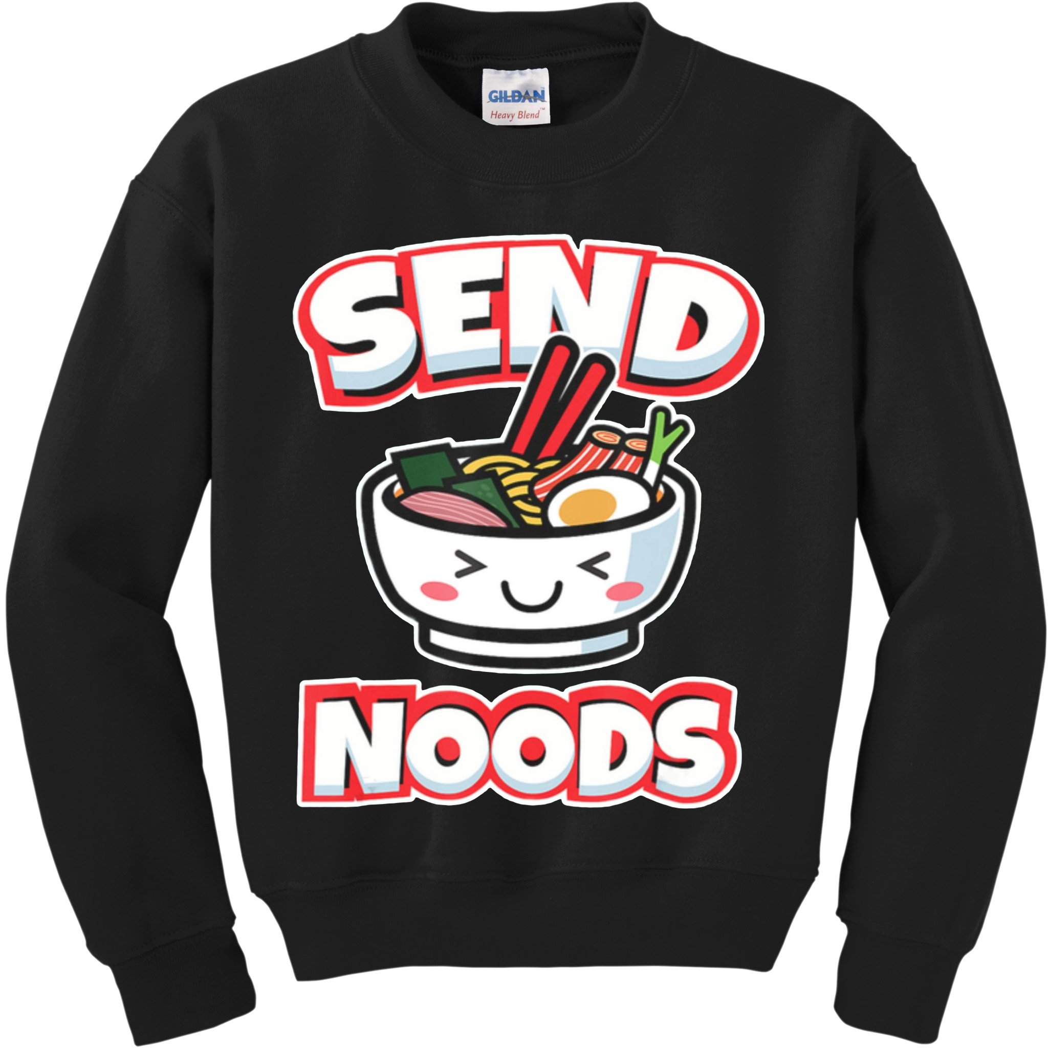 Send Noods Funny Japan Ramen Gift Kids Sweatshirt