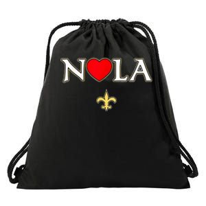 Support Never Forget Nola Orleans Strong Drawstring Bag