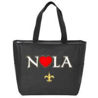 Support Never Forget Nola Orleans Strong Zip Tote Bag