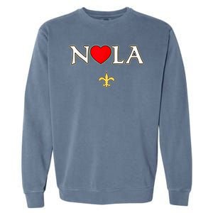 Support Never Forget Nola Orleans Strong Garment-Dyed Sweatshirt