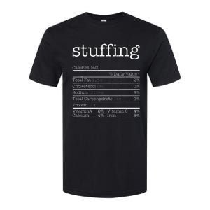 Stuffing Nutrition Facts Funny Thanksgiving Christmas Food Softstyle CVC T-Shirt