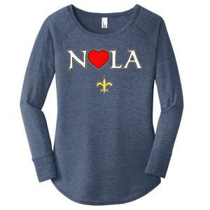 Support Never Forget Nola Orleans Strong Women's Perfect Tri Tunic Long Sleeve Shirt