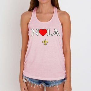 Support Never Forget Nola Orleans Strong Women's Knotted Racerback Tank