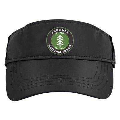 Shawnee National Forest Illinois Il Tree Badge Gift Adult Drive Performance Visor