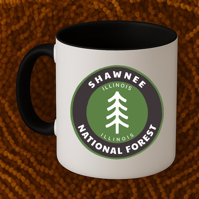 Shawnee National Forest Illinois Il Tree Badge Gift Mug