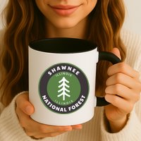Shawnee National Forest Illinois Il Tree Badge Gift Mug