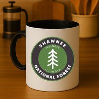 Shawnee National Forest Illinois Il Tree Badge Gift Mug