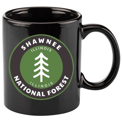 Shawnee National Forest Illinois Il Tree Badge Gift 11oz C Handle Ceramic Mug