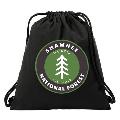 Shawnee National Forest Illinois Il Tree Badge Gift Drawstring Bag