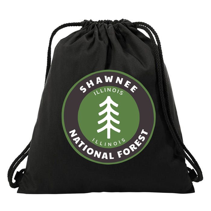 Shawnee National Forest Illinois Il Tree Badge Gift Drawstring Bag