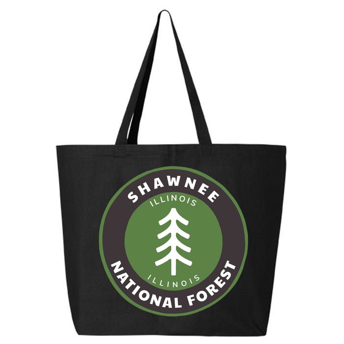 Shawnee National Forest Illinois Il Tree Badge Gift 25L Jumbo Tote