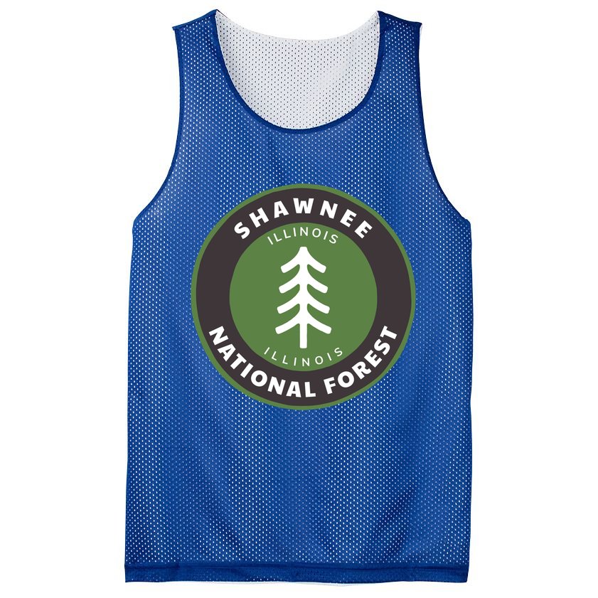 Shawnee National Forest Illinois Il Tree Badge Gift Mesh Reversible Basketball Jersey Tank