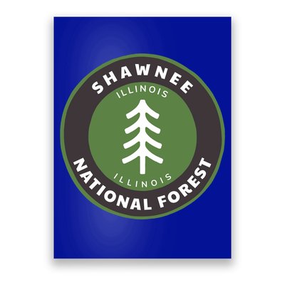 Shawnee National Forest Illinois Il Tree Badge Gift Poster