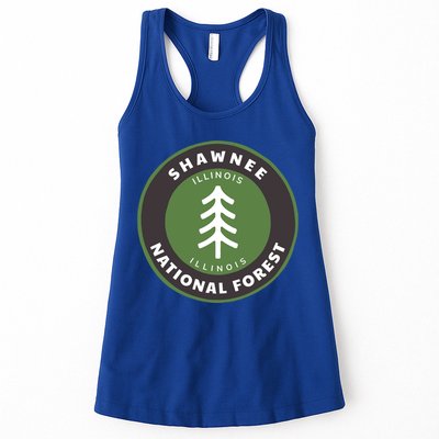 Shawnee National Forest Illinois Il Tree Badge Gift Womens Tank Top