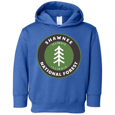 Shawnee National Forest Illinois Il Tree Badge Gift Toddler Hoodie