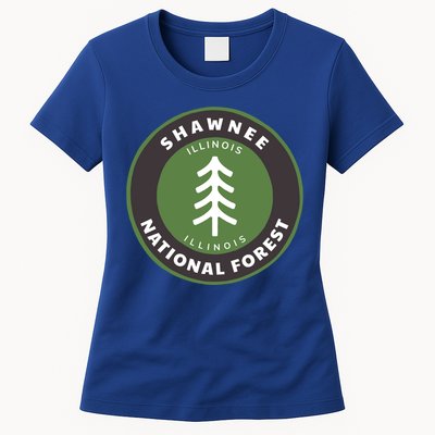 Shawnee National Forest Illinois Il Tree Badge Gift Womens T-Shirt