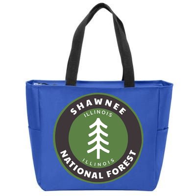 Shawnee National Forest Illinois Il Tree Badge Gift Zip Tote Bag
