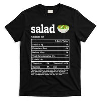 Salad Nutrition Facts Thanksgiving Food T-Shirt