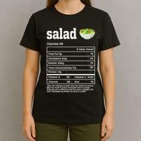 Salad Nutrition Facts Thanksgiving Food T-Shirt