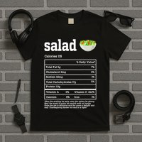 Salad Nutrition Facts Thanksgiving Food T-Shirt