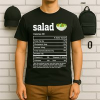 Salad Nutrition Facts Thanksgiving Food T-Shirt