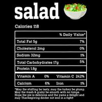 Salad Nutrition Facts Thanksgiving Food Baby Bodysuit