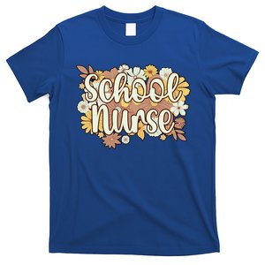 School Nurse Flowers School Nursing Cute Gift T-Shirt