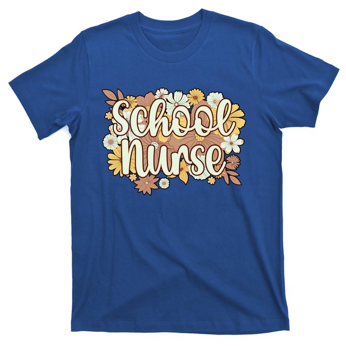 School Nurse Flowers School Nursing Cute Gift T-Shirt