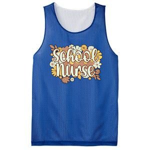 School Nurse Flowers School Nursing Cute Gift Mesh Reversible Basketball Jersey Tank