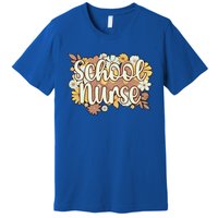 School Nurse Flowers School Nursing Cute Gift Premium T-Shirt