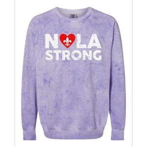 Support Never Forget New Orleans Nola Strong 2025 Colorblast Crewneck Sweatshirt