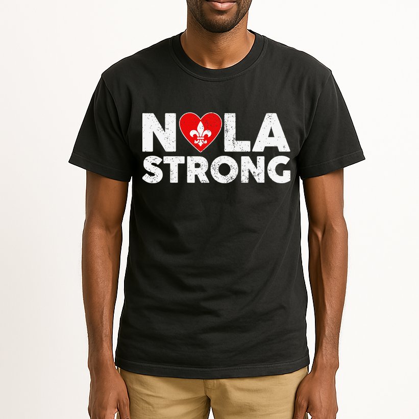 Support Never Forget New Orleans Nola Strong 2025 Tall T-Shirt