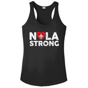 Support Never Forget New Orleans Nola Strong 2025 Ladies PosiCharge Competitor Racerback Tank