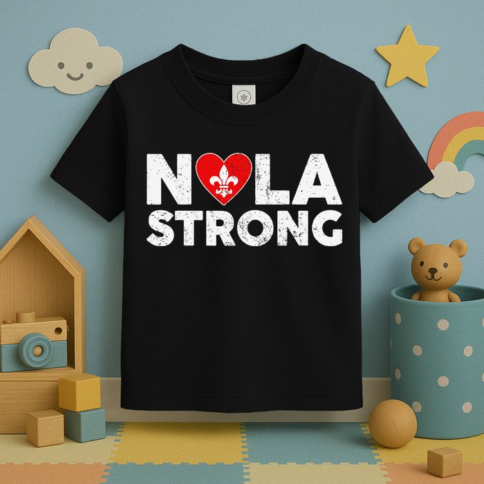 Support Never Forget New Orleans Nola Strong 2025 Toddler T-Shirt