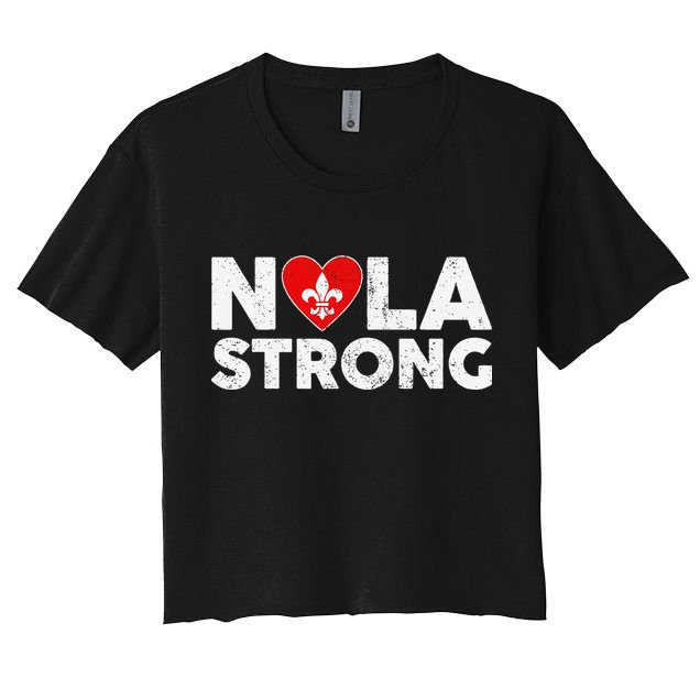 Support Never Forget New Orleans Nola Strong 2025 Crop Top