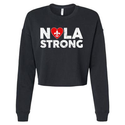Support Never Forget New Orleans Nola Strong 2025 Cropped Pullover Crew