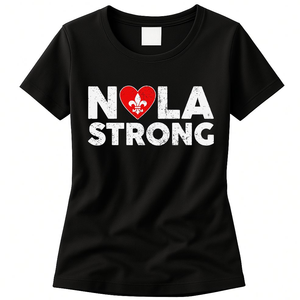 Support Never Forget New Orleans Nola Strong 2025 Womens T-Shirt