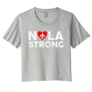 Support Never Forget New Orleans Nola Strong 2025 Women's Crop Top Tee