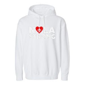 Support Never Forget New Orleans Nola Strong 2025 Garment-Dyed Fleece Hoodie