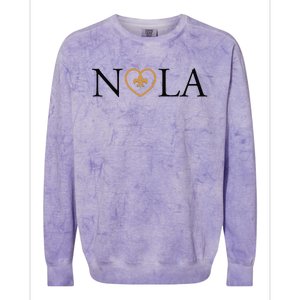 Support Never Forget Nola Orleans Strong Colorblast Crewneck Sweatshirt