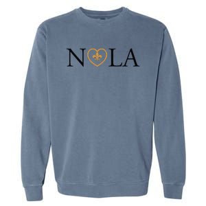 Support Never Forget Nola Orleans Strong Garment-Dyed Sweatshirt