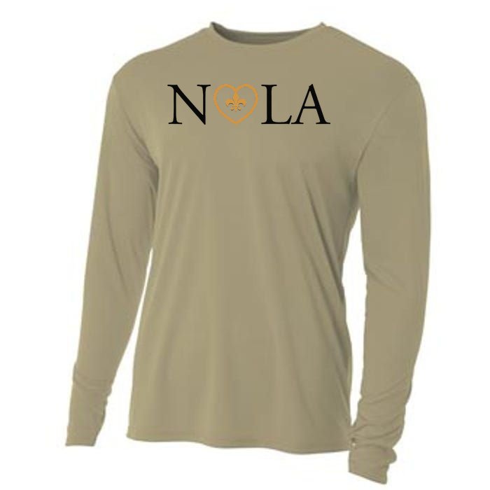 Support Never Forget Nola Orleans Strong Cooling Performance Long Sleeve Crew