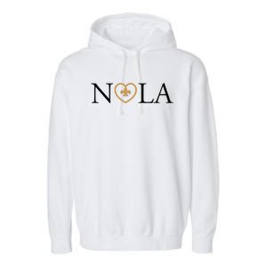 Support Never Forget Nola Orleans Strong Garment-Dyed Fleece Hoodie