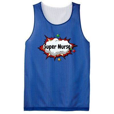 Super Nurse Funny Nursing Superpower Gift For Nurses Cool Gift Mesh Reversible Basketball Jersey Tank