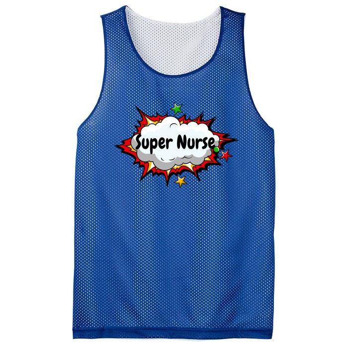 Super Nurse Funny Nursing Superpower Gift For Nurses Cool Gift Mesh Reversible Basketball Jersey Tank