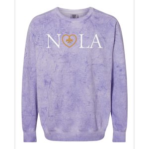 Support Never Forget Nola Orleans Strong Colorblast Crewneck Sweatshirt