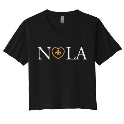 Support Never Forget Nola Orleans Strong Crop Top