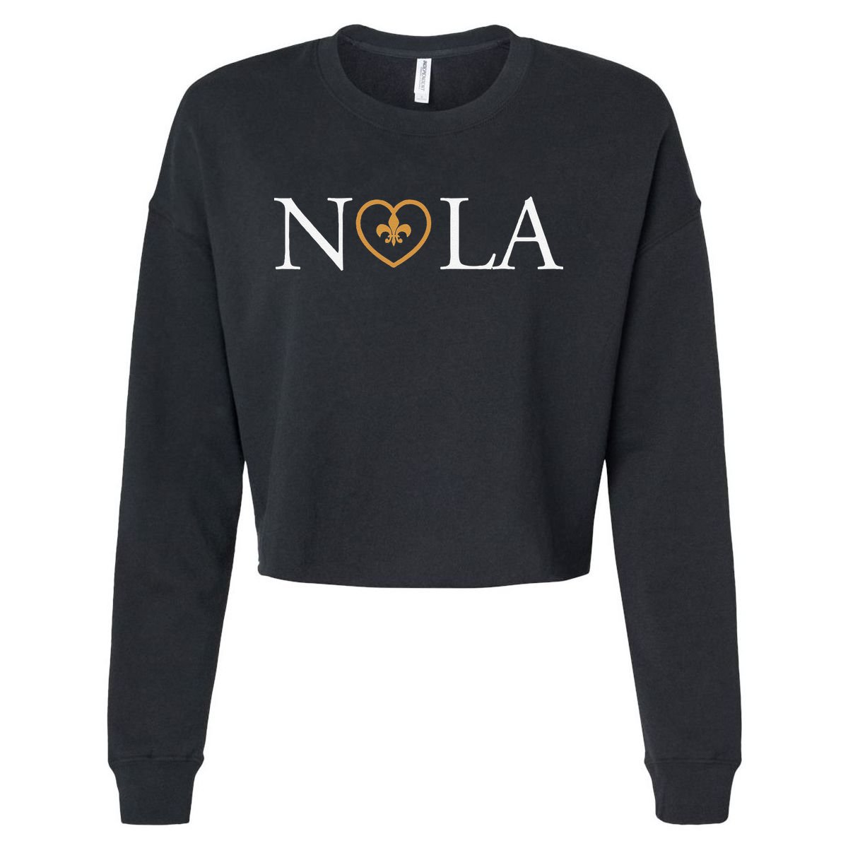 Support Never Forget Nola Orleans Strong Cropped Pullover Crew